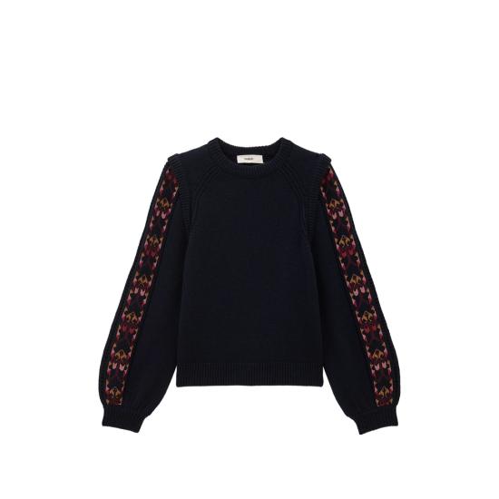 26FW 바쉬 스웨터 ELDA ENCRE BLUE