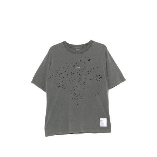 26FW 새티스파이 모스테크 티셔츠 11006 01A01 FABLK GREY