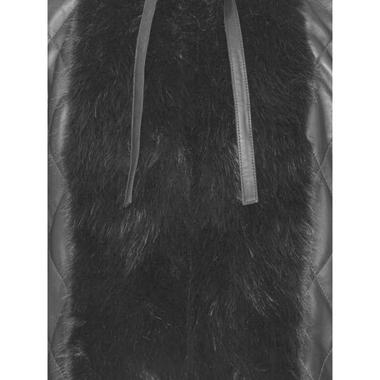 26FW 로테이트 무스탕 116554100 FAUX FUR L 100 BLACK - ROTATE
