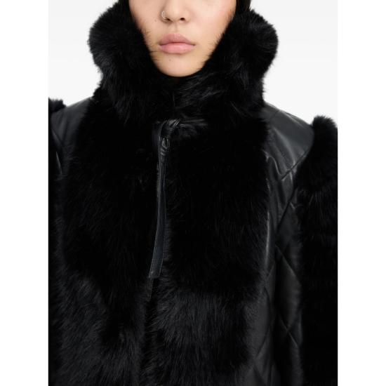 26FW 로테이트 무스탕 116554100 FAUX FUR L 100 BLACK - ROTATE