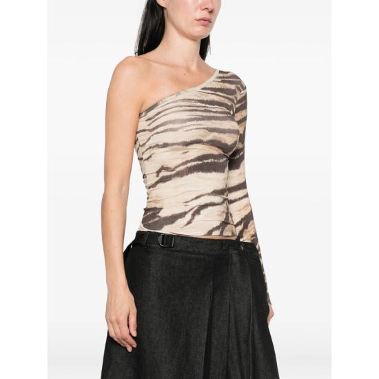 26FW 베이스레인지 긴팔 티셔츠 TTSLS BL SPECK TIGER NEUTRALS BROWN - BASERANGE