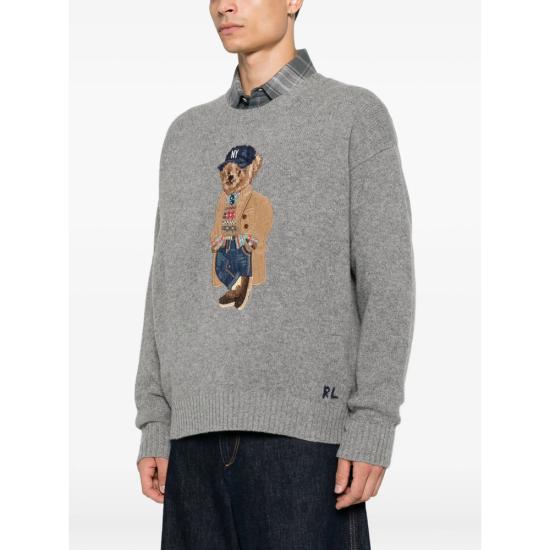 26FW 랄프 로렌 니트웨어 710B28590001 GREY - RALPH LAUREN