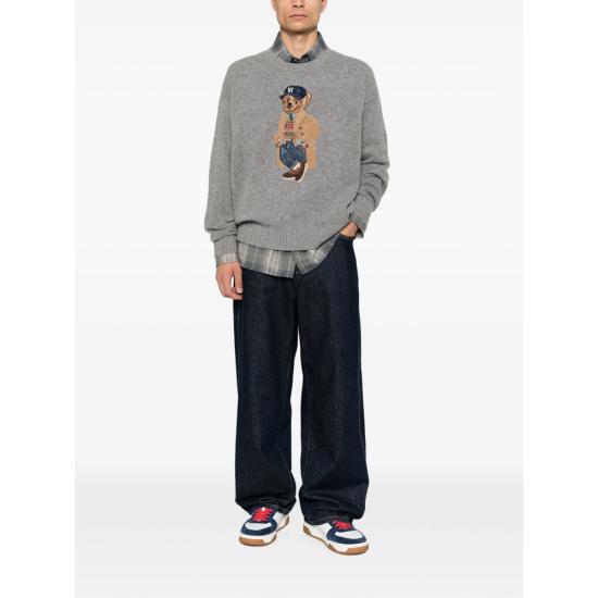 26FW 랄프 로렌 니트웨어 710B28590001 GREY - RALPH LAUREN