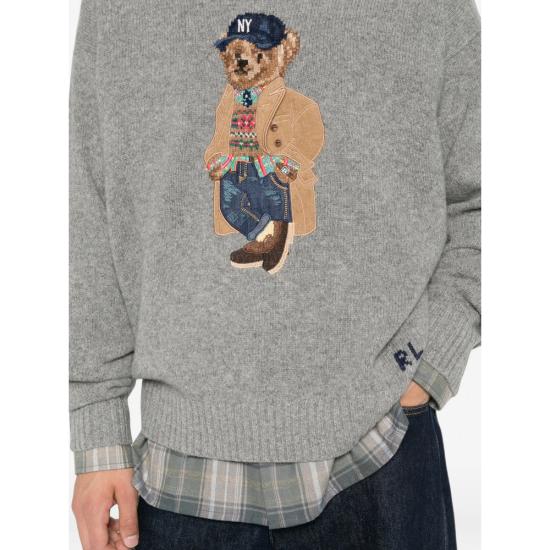 26FW 랄프 로렌 니트웨어 710B28590001 GREY - RALPH LAUREN