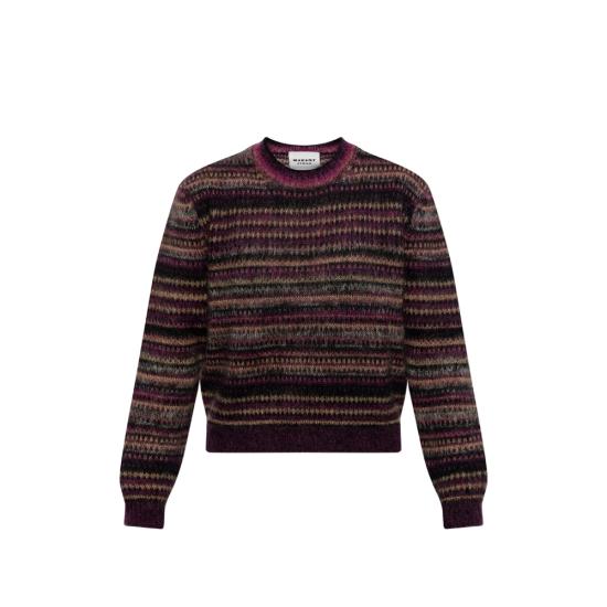 26FW 이자벨마랑에뚜왈 스웨터 D3L17E PU0957FA 86PM PURPLE BLACK