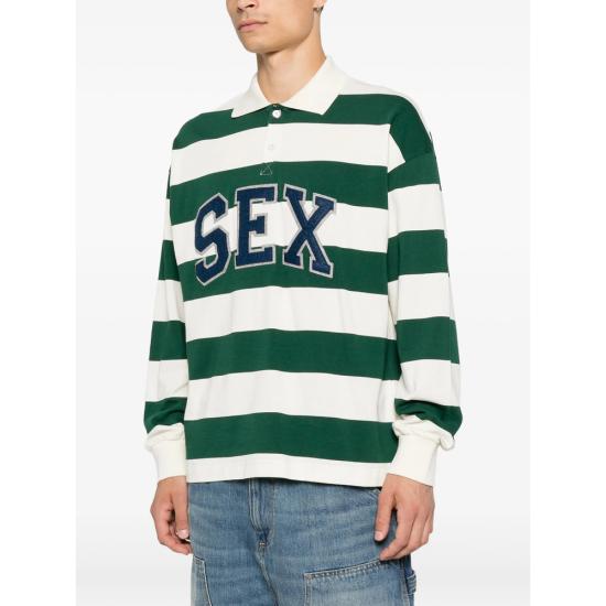 26FW 까르네 볼렌떼 폴로 티셔츠 POL0101 STRIP GREEN NEUTRALS - CARNE BOLLENTE