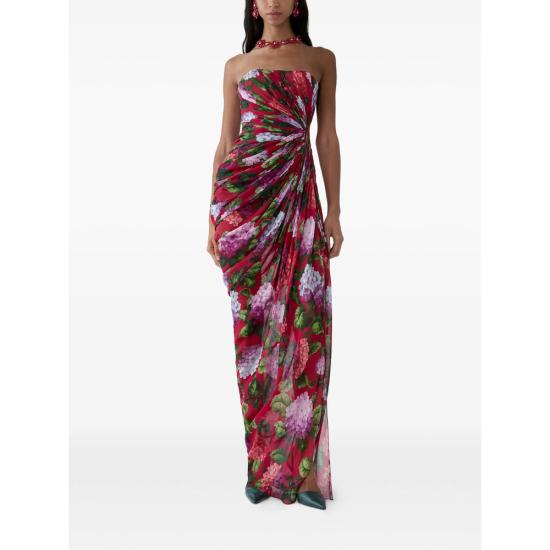 26FW 캐롤리나 헤레라 롱 원피스 PS2611N768HCH 762 RED - CAROLINA HERRERA