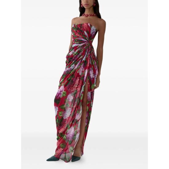 26FW 캐롤리나 헤레라 롱 원피스 PS2611N768HCH 762 RED - CAROLINA HERRERA