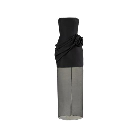 26FW 캐롤리나 헤레라 롱 원피스 PS2611N770SFA 001 BLACK