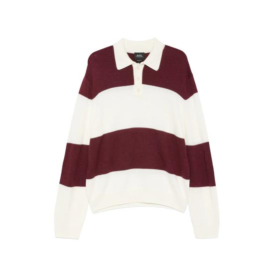 26FW 아페쎄 니트웨어 WVBEX M23011 TGC WHITE RED