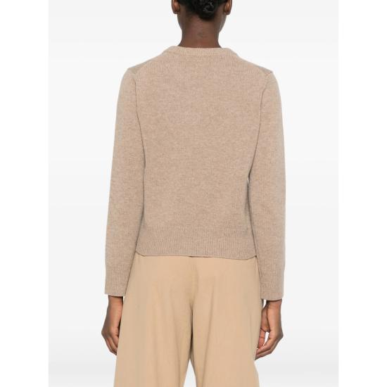 26FW 메종키츠네 폭스 헤드 인타르시아 메리노 스웨터 NW00808KM0329 TAMEB NEUTRALS - MAISON KITSUNE