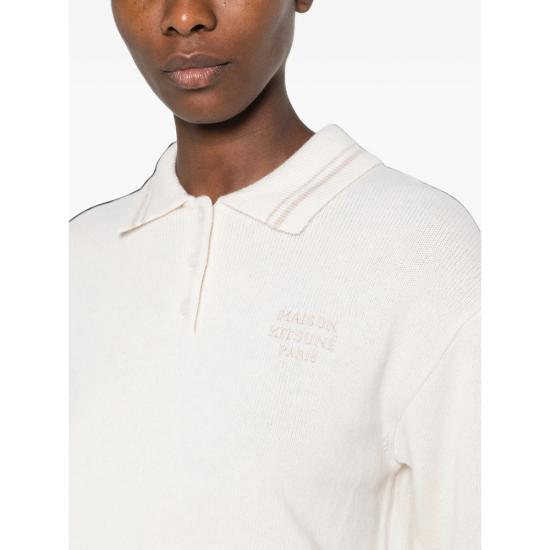 26FW 메종키츠네 폴로 티셔츠 MRWKL02KT1171 PUECR NEUTRALS - MAISON KITSUNE