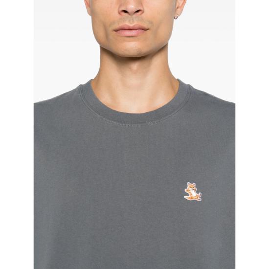 26FW 메종키츠네 탑 MRMJT37KJ7025 STGRE GREY - MAISON KITSUNE