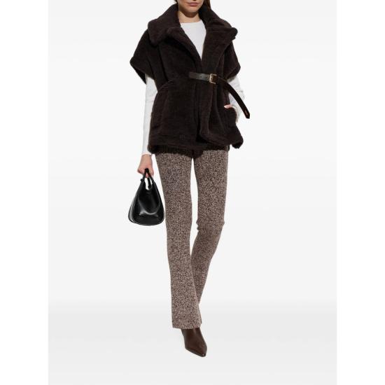 26FW 스포트막스 플레어 팬츠 SPXVELO 081F 008 BROWN NEUTRALS - SPORTMAX