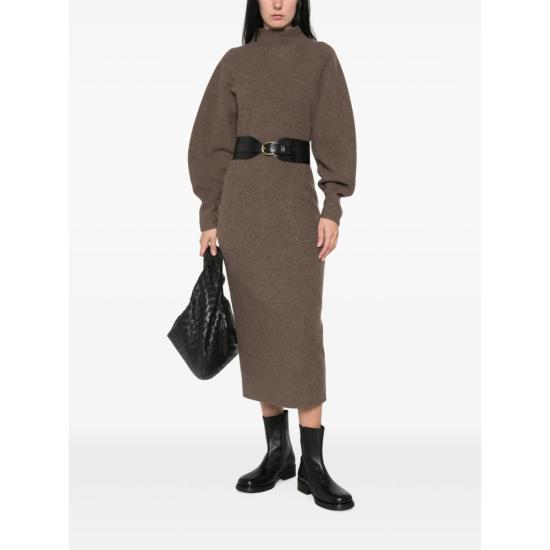 26FW 막스마라 미디 원피스 MXSTENUTA 273F 002 BROWN - MAX MARA