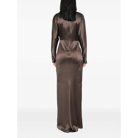 26FW 막스마라 롱 원피스 MXSSPUMA 214 013 BROWN - MAX MARA