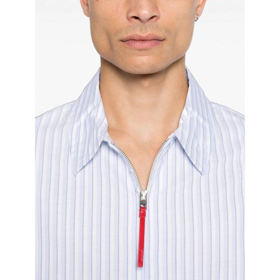26FW 자크뮈스 긴팔 셔츠 SHM00644 AW00936 3OB WHITE BLUE - JACQUEMUS