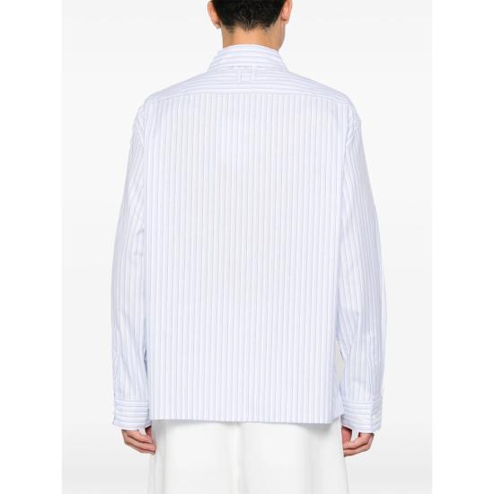 26FW 자크뮈스 긴팔 셔츠 SHM00644 AW00936 3OB WHITE BLUE - JACQUEMUS