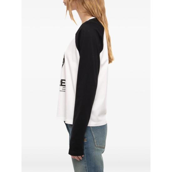 26FW 자딕앤볼테르 탑 JWTS02926 WHITE WHITE BLACK - ZADIG & VOLTAIRE