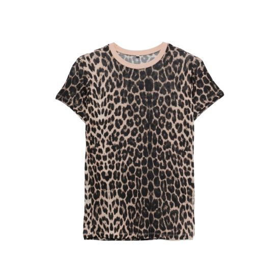 26FW 베이스레인지 탑 TTTS CI TEE SHIRT LEOPA NEUTRALS BLACK