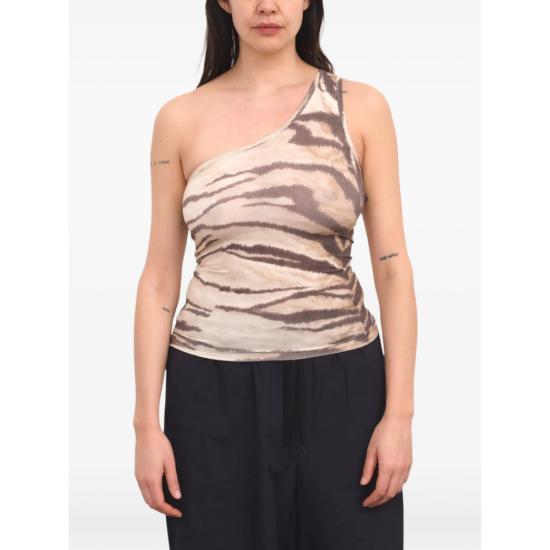 26FW 베이스레인지 민소매 티셔츠 TTST BL SPECK TIGER NEUTRALS BROWN - BASERANGE
