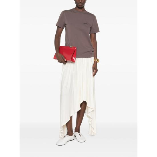 26FW 자크뮈스 그로그랭 로고 솟슬리브 티셔츠 TSW00550 AJ00029 850 BROWN - JACQUEMUS