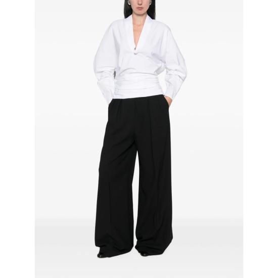 26FW 자크뮈스 셔츠 TOW00928 AW00780 100 WHITE BLACK - JACQUEMUS