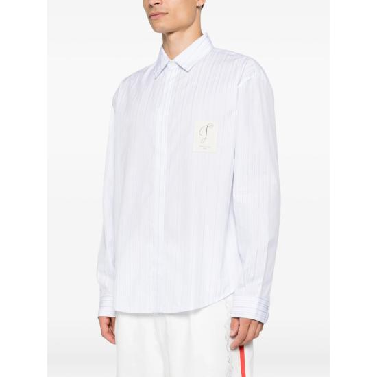 26FW 자크뮈스 긴팔 셔츠 SHM00541 AW00910 3ND WHITE BLUE - JACQUEMUS