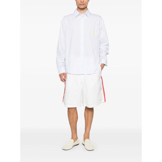 26FW 자크뮈스 긴팔 셔츠 SHM00541 AW00910 3ND WHITE BLUE - JACQUEMUS
