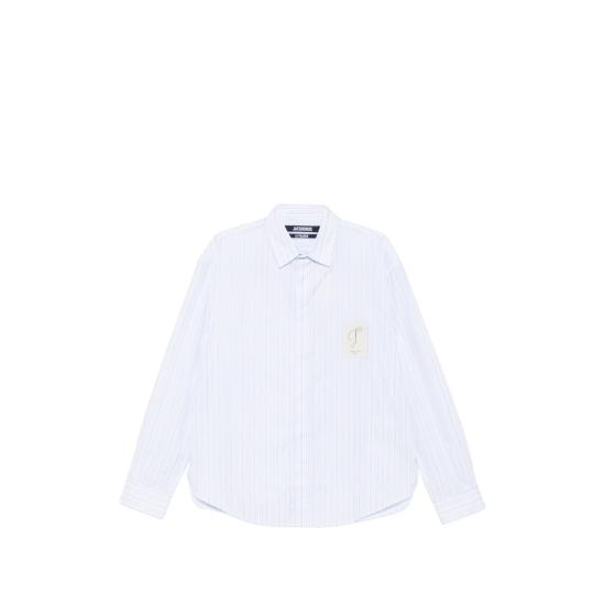 26FW 자크뮈스 긴팔 셔츠 SHM00541 AW00910 3ND WHITE BLUE
