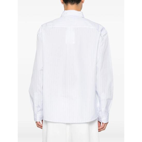 26FW 자크뮈스 긴팔 셔츠 SHM00541 AW00910 3ND WHITE BLUE - JACQUEMUS