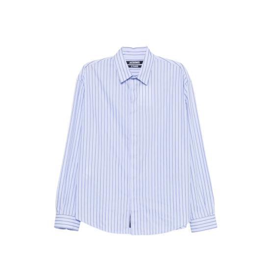 26FW 자크뮈스 긴팔 셔츠 SHM00541 AW00928 3DO BLUE WHITE