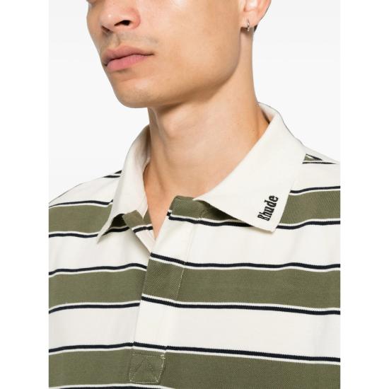 26FW 루드 폴로 티셔츠 RHFW26PO01358 C049 GREEN NEUTRALS - RHUDE