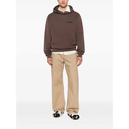 26FW 자크뮈스 그로그랭 후드 티셔츠 HOM00247 AJ00126 850 BROWN - JACQUEMUS