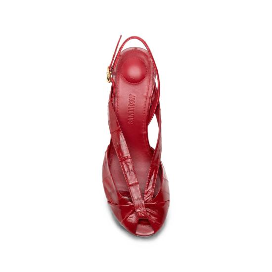 26FW 자크뮈스 힐/펌프스 FOW00223 AC33H01 470 RED - JACQUEMUS