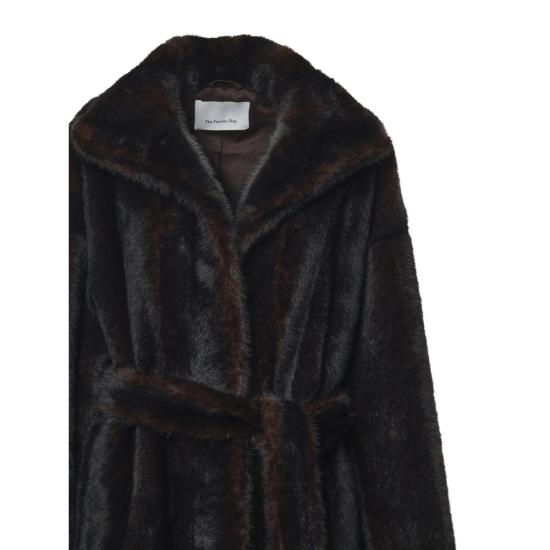 26FW 더프랭키샵 코트 RAVELLO DKBRO BROWN - THE FRANKIE SHOP