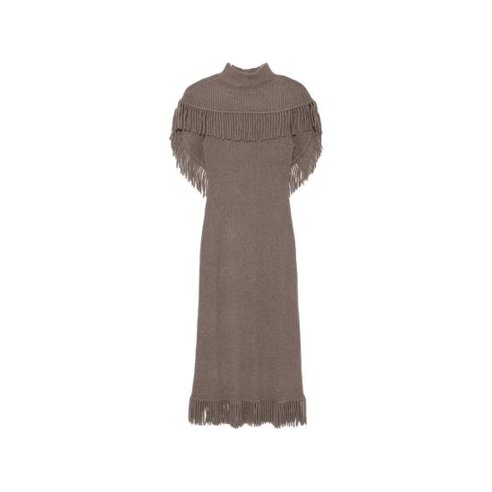 26FW 심카이 롱 원피스 526 1023 K MUSHM BROWN