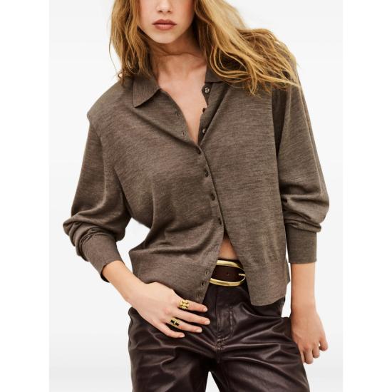 26FW 바쉬 가디건 BOSTON CHAMO BROWN - BA&SH
