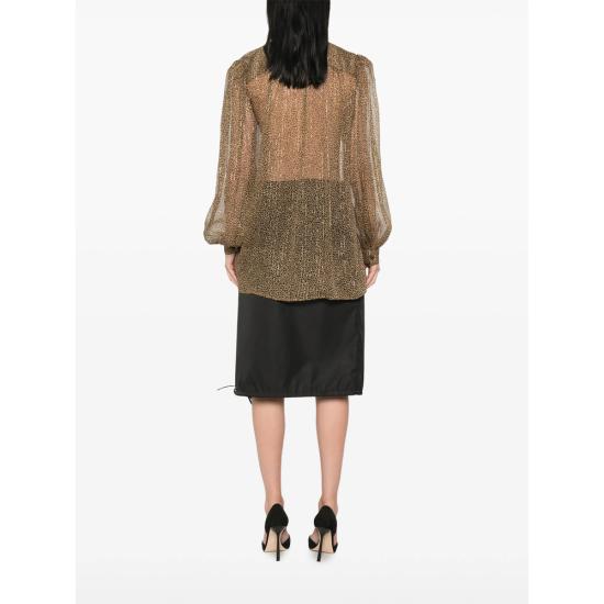 26FW 발렌티노 가라바니 블라우스 9B3AB8K4AE2 DHR NEUTRALS BROWN - VALENTINO GARAVANI
