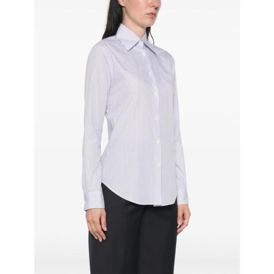 26FW 카미체리아 마짜렐리 셔츠 135 GEA C 27 WHITE BLUE - CAMICERIA MAZZARELLI
