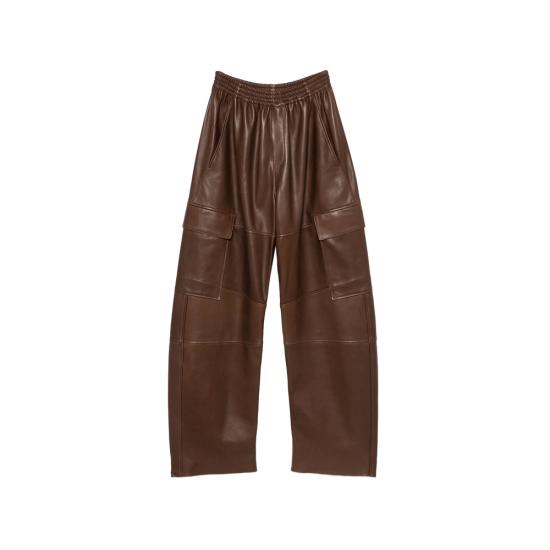 26FW 페타르 페트로브 가죽 팬츠 PA02797 F26LP11 2101 BROWN
