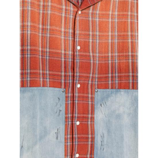 26FW 파운드 긴팔 셔츠 SR01012 0544 ORANGE BLUE - FOUND