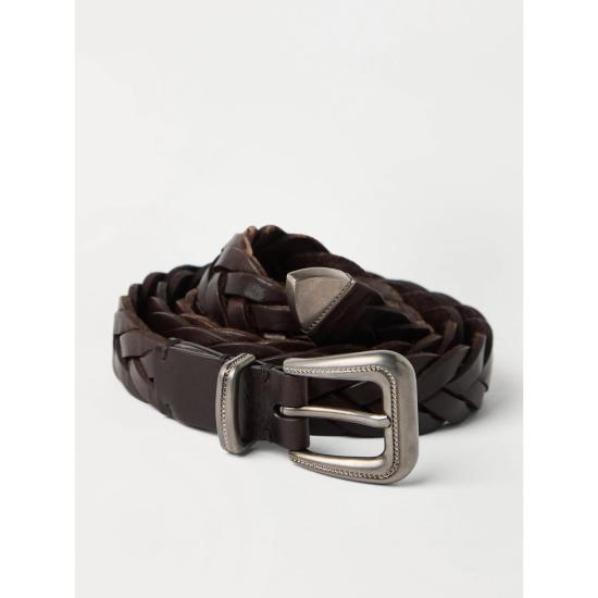 26FW 브루넬로 쿠치넬리 레귤러 벨트 M0C10C268 C6074 BROWN - BRUNELLO CUCINELLI