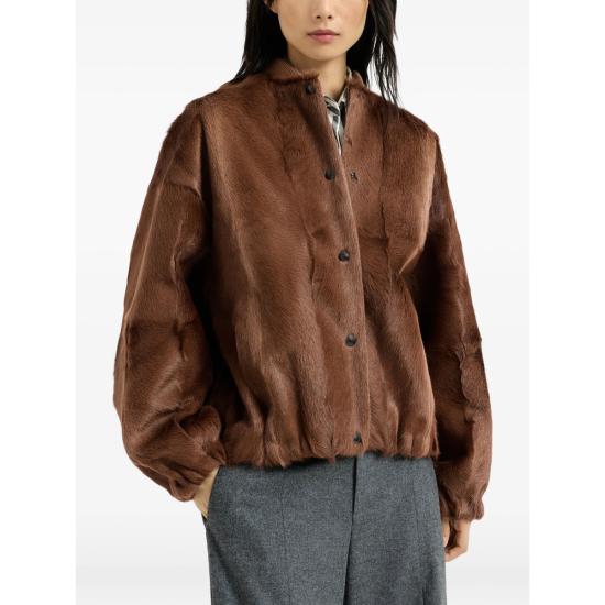 26FW 브루넬로 쿠치넬리 무스탕 MPCKK3003 C9996 BROWN - BRUNELLO CUCINELLI