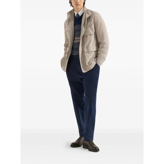 26FW 브루넬로 쿠치넬리 니트웨어 MTF710000 CU052 BLUE NEUTRALS - BRUNELLO CUCINELLI