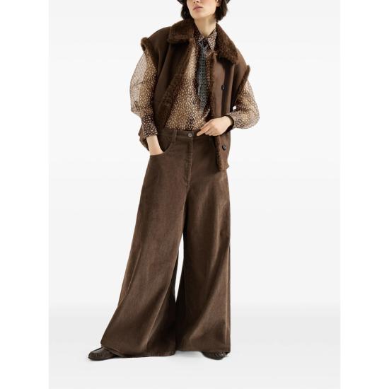 26FW 브루넬로 쿠치넬리 블라우스 MG961M2Z16 C002 BROWN NEUTRALS - BRUNELLO CUCINELLI