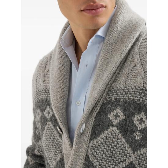 26FW 브루넬로 쿠치넬리 가디건 MNX302516 CIX90 GREY - BRUNELLO CUCINELLI