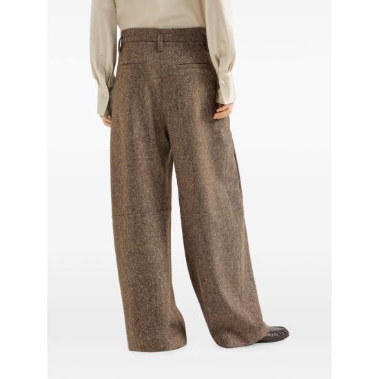 26FW 브루넬로 쿠치넬리 팔라초 팬츠 MD002P9302 C002 BROWN - BRUNELLO CUCINELLI