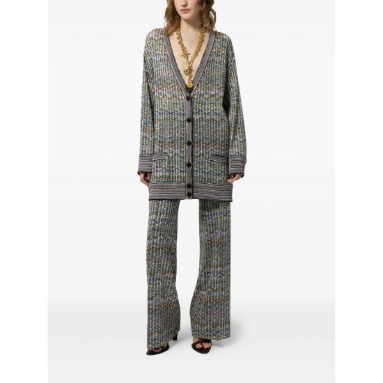 26FW 미소니 가디건 DS26WM0N BC006D SMSPW GREEN BLUE - MISSONI