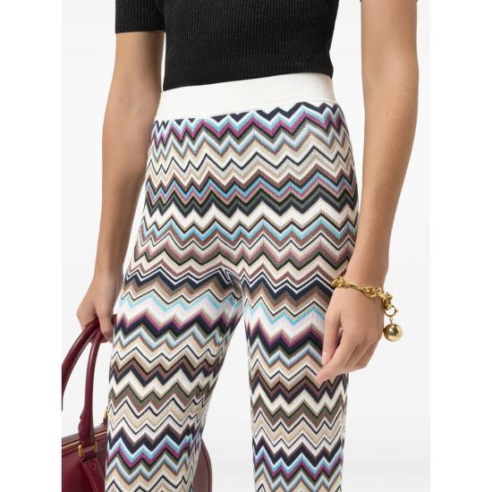 26FW 미소니 팔라초 팬츠 DS26WI0I BK01KO SMSPL WHITE - MISSONI